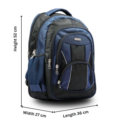 Daikon Laptop Backpack, Blue and Black,