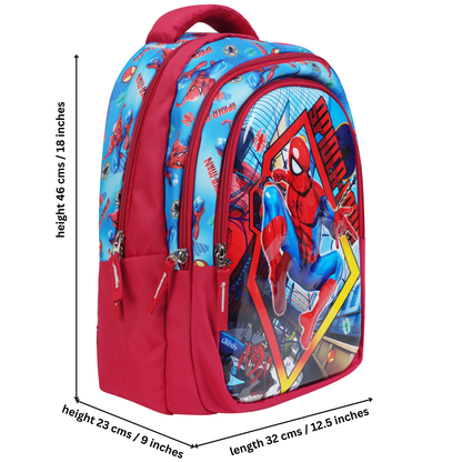 Daikon Spider-Man Kids School Backpack, Red and Blue