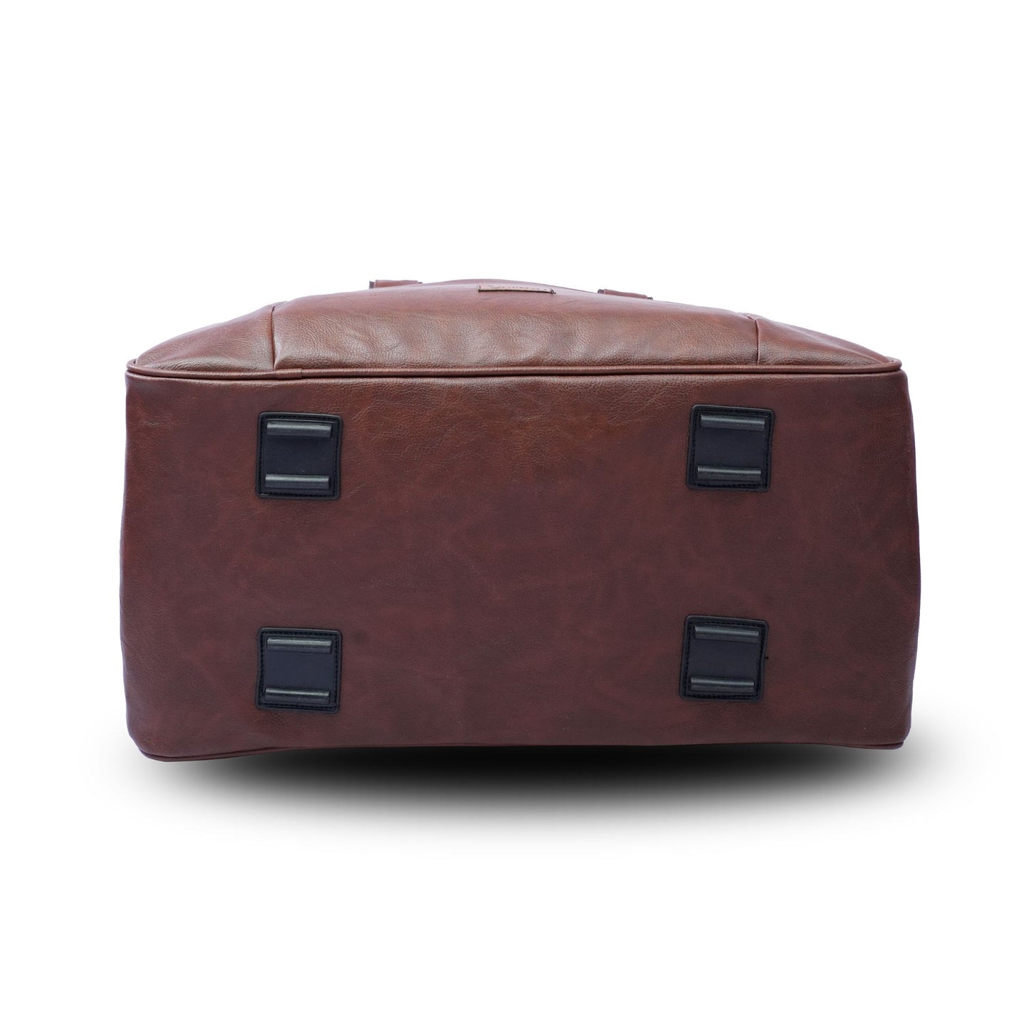 Daikon Brown PU Leather Duffle Bag, Travel Gym Bag