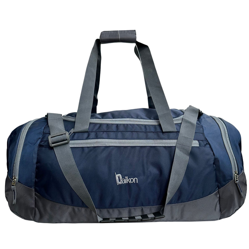 Daikon Sports Duffel Bag, 40L Capacity, Water-Resistant Polyester Navy Blue