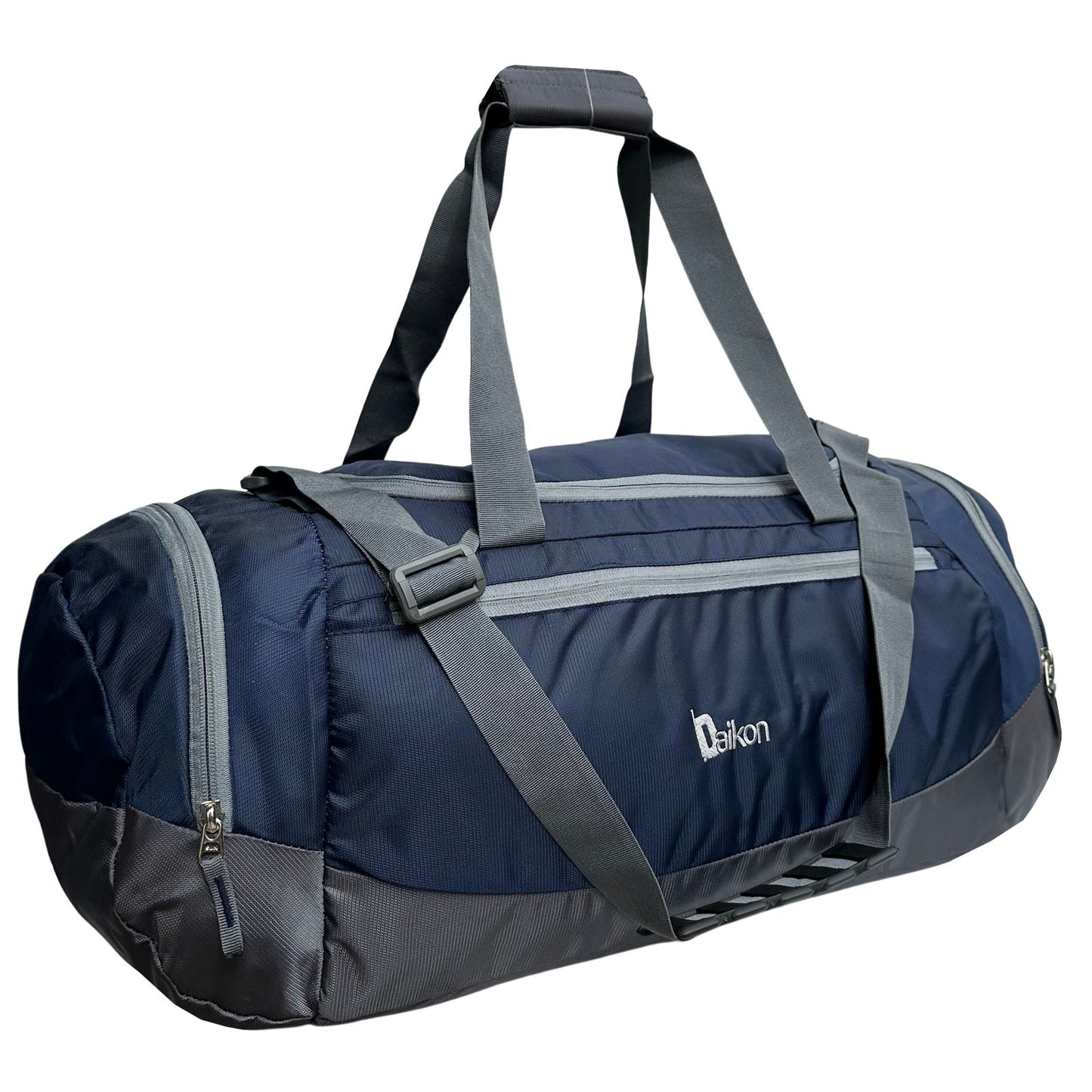 Daikon Sports Duffel Bag, 40L Capacity, Water-Resistant Polyester Navy Blue