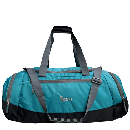 Daikon Sports Duffel Bag, 40L Capacity, Water-Resistant Polyester Peacock Blue