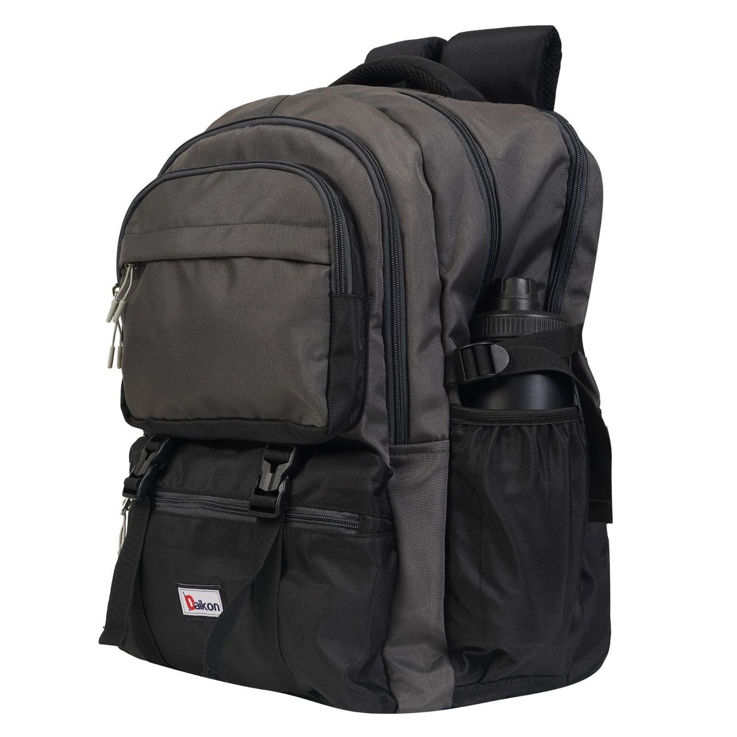 Daikon Large Backpack, Maroon and Navy Blue, Multi-Compartment, 48 x 35 x 24 cm, Travel and College Bag and School Bag