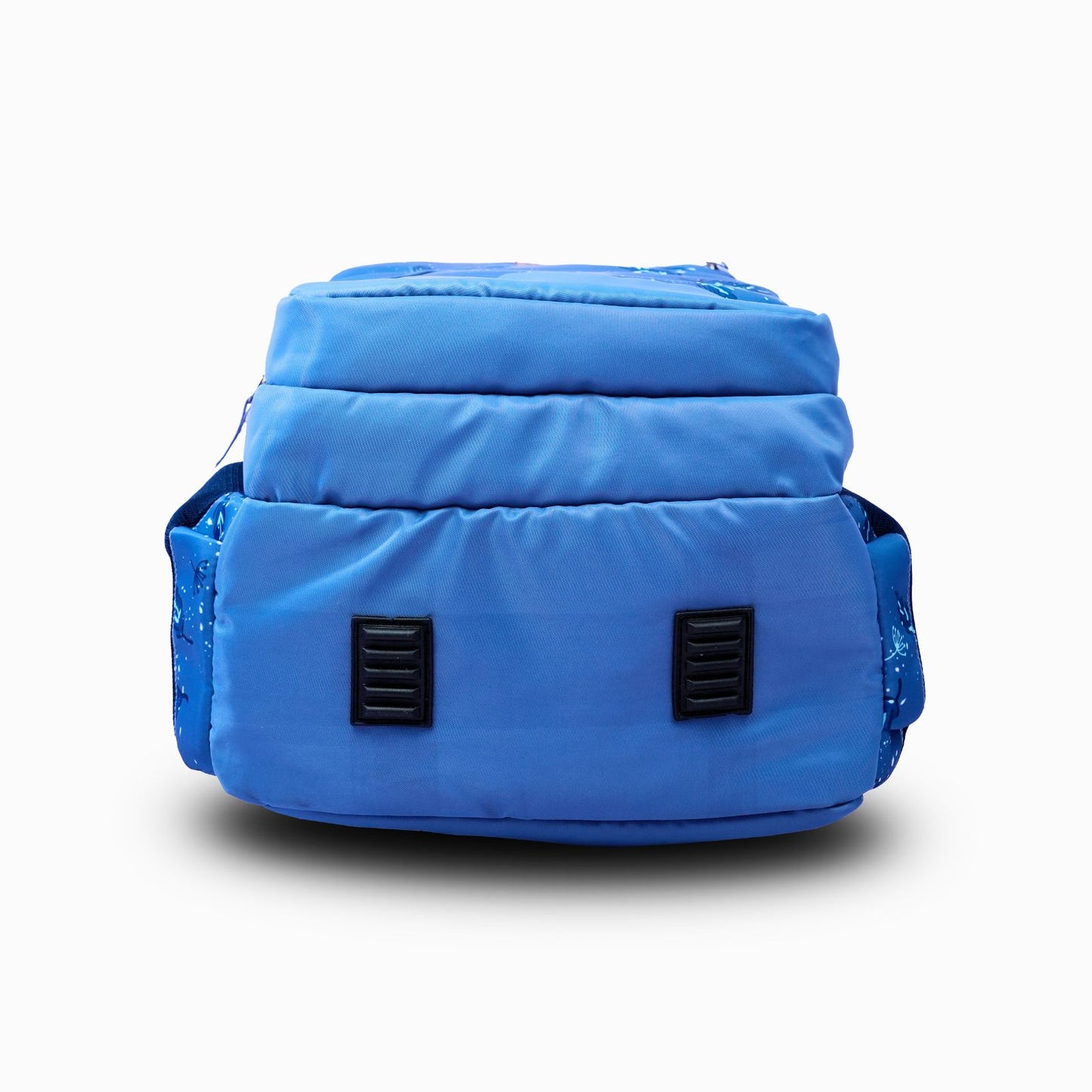 Daikon MELVIO Blue Feather Print Backpack, 19x13x11 Inches, School & Travel Bag with Multiple Compartments