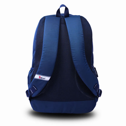 Daikon Backpack, Blue with Red Accents, 19 x 13 x 9 Inch, Multiple Compartments, School & Travel Bag
