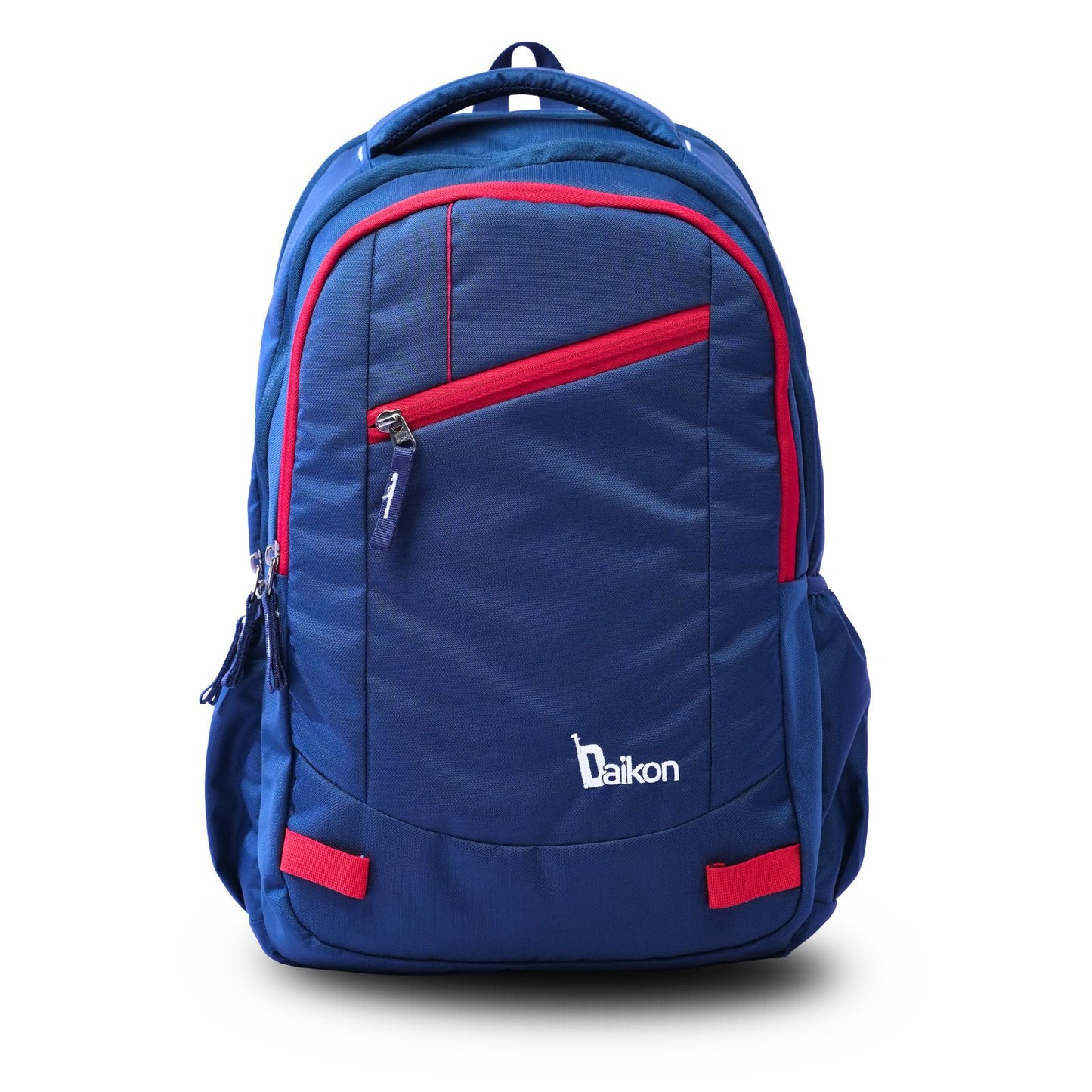 Daikon Backpack, Blue with Red Accents, 19 x 13 x 9 Inch, Multiple Compartments, School & Travel Bag