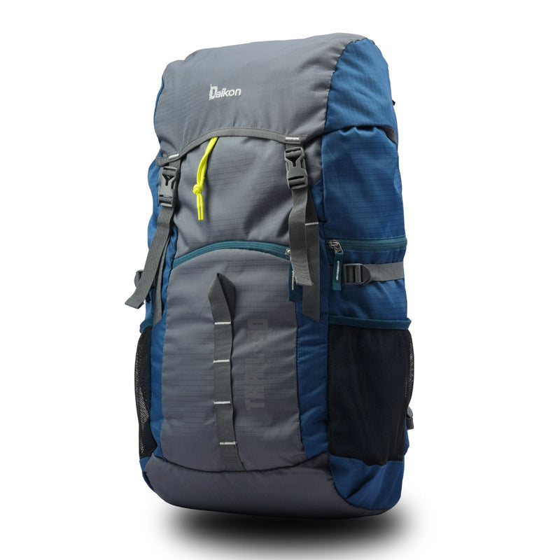 Daikon Trail-50 Hiking Backpack, Black and Grey And green  40 Litres, 690 , gLength 33 cm&nbsp; x Width 20 cm x Height 60 cm