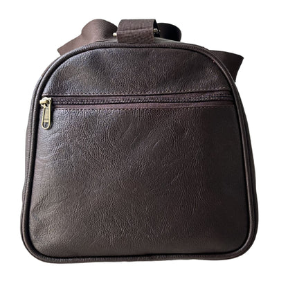 Daikon Black PU Leather Duffle Bag, Gym Bag