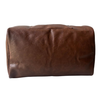 Daikon Black PU Leather Duffle Bag, Gym Bag