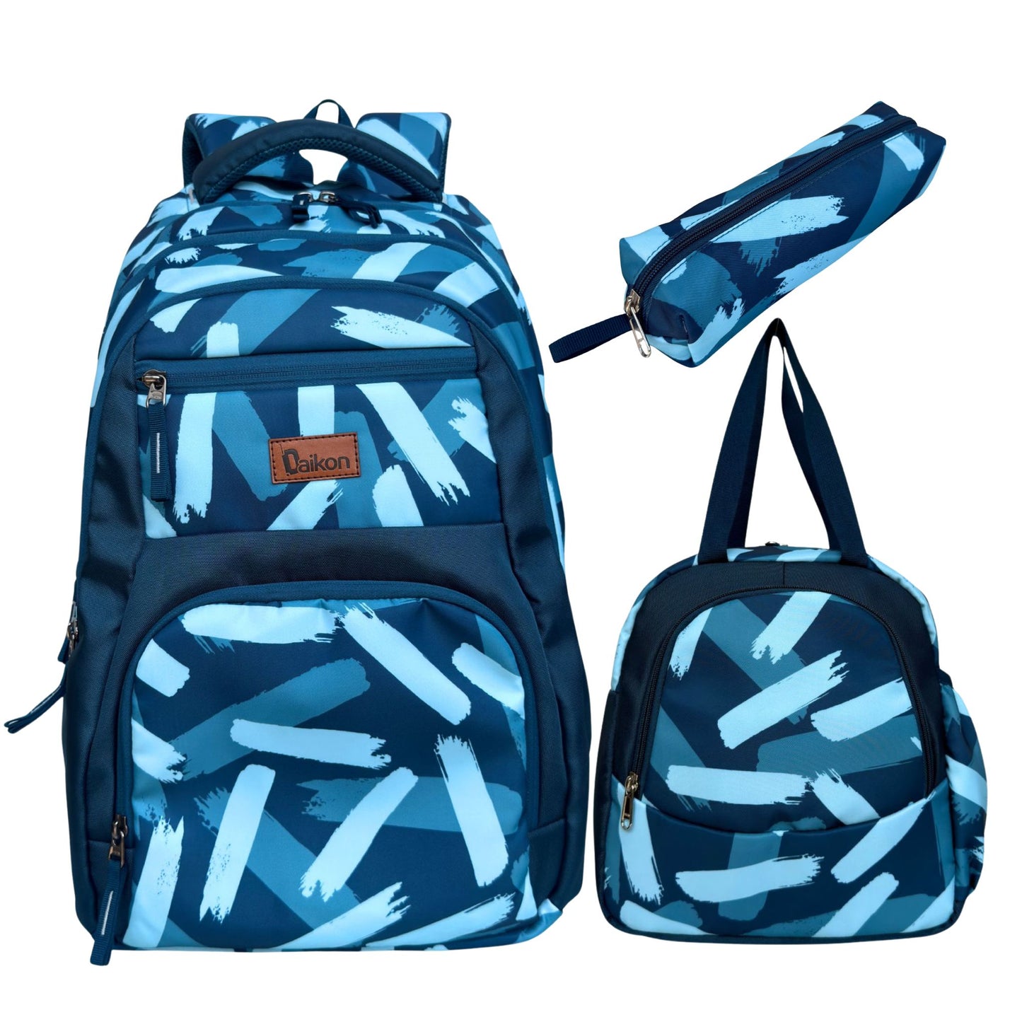 Daikon 3-PIECE COMBO SET  School Backpack Black