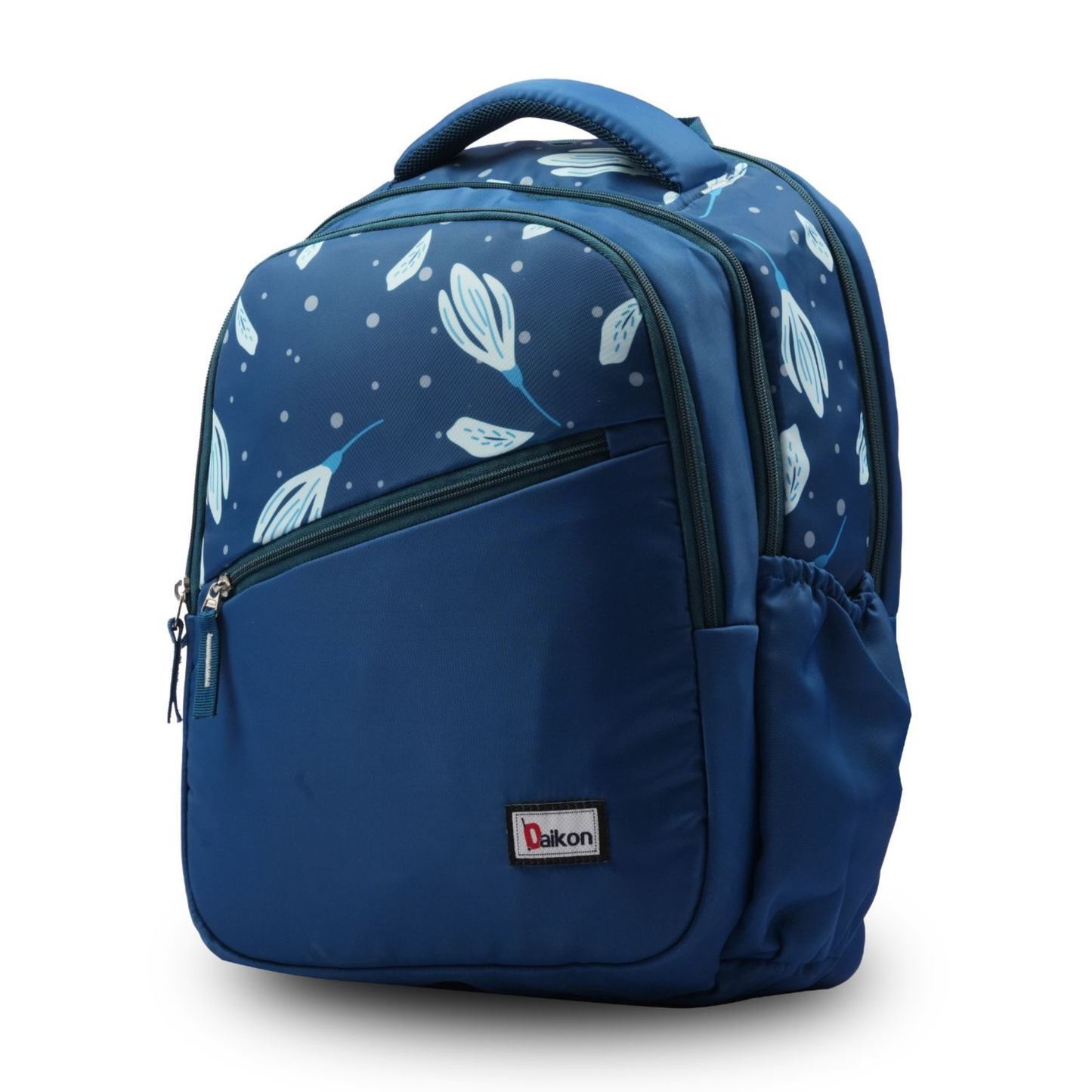 Daikon Backpack, Teal, Floral Print, 40 x 33 x 19 cm, School Bag