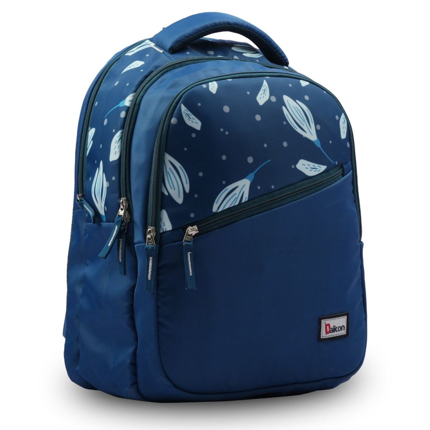 Daikon Backpack, Teal, Floral Print, 40 x 33 x 19 cm, School Bag