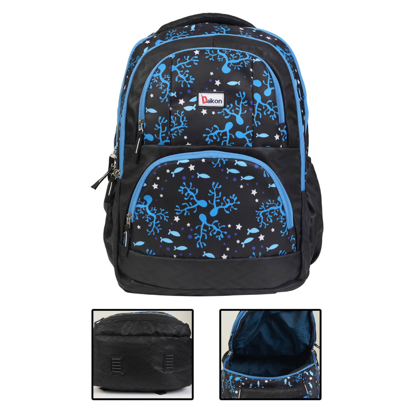 Daikon School Backpack with Lunch Bag and Pencil Pouch, Combo