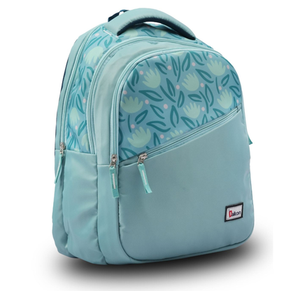 Daikon Backpack, Teal, Floral Print, 40 x 33 x 19 cm, School Bag