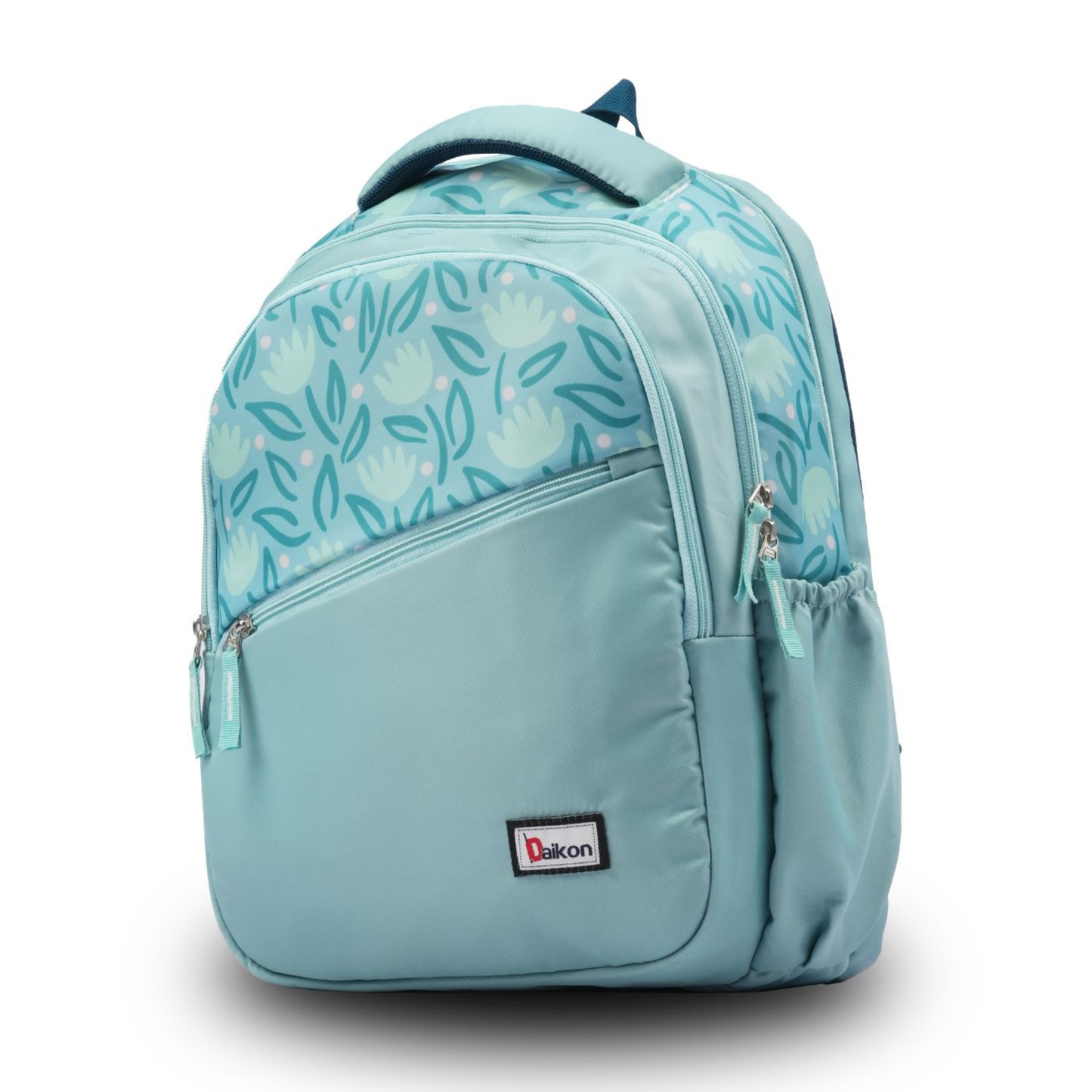 Daikon Backpack, Teal, Floral Print, 40 x 33 x 19 cm, School Bag
