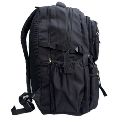 Daikon Large Backpack, Black, Multi-Compartment, 48 x 35 x 24 cm, Travel and Tekking