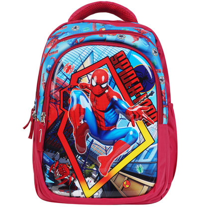 Daikon Spider-Man Kids School Backpack, Red and Blue
