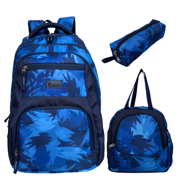Daikon 3-PIECE COMBO SET  School Backpack Black