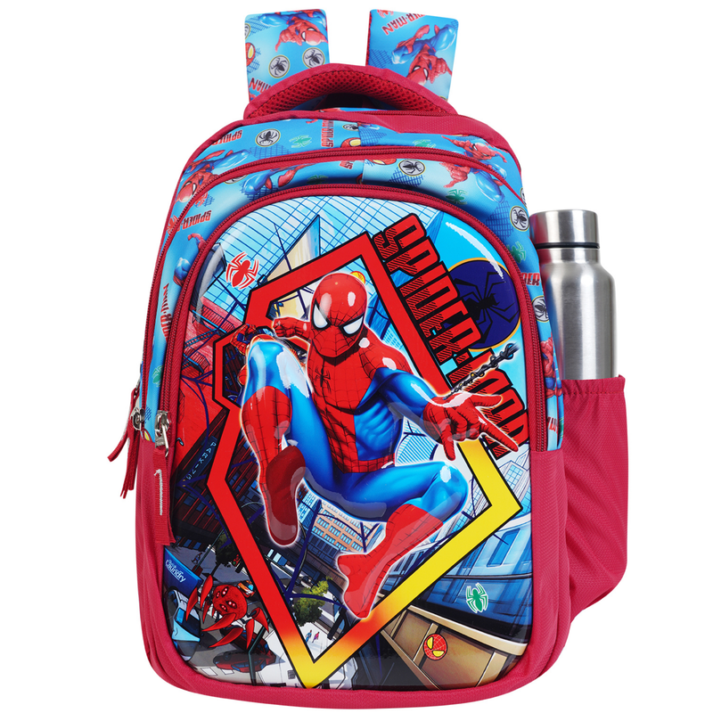 Daikon Spider-Man Kids School Backpack, Red and Blue