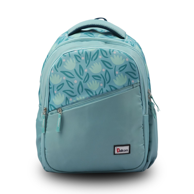 Daikon Backpack, Teal, Floral Print, 40 x 33 x 19 cm, School Bag